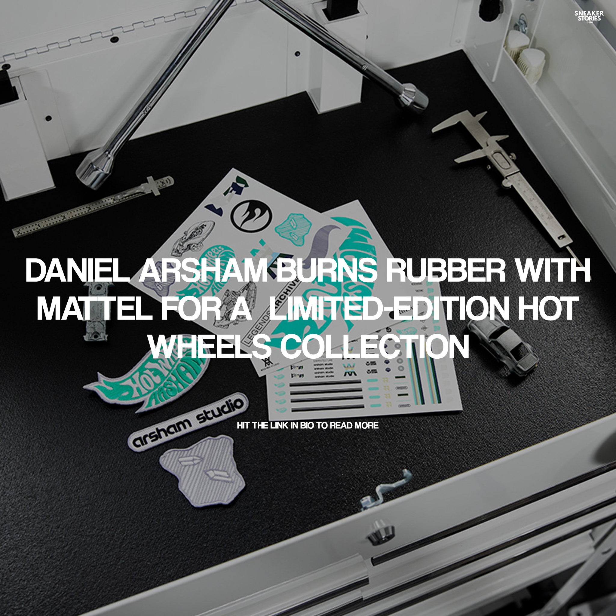 Daniel Arsham burns rubber with Mattel for a  Limited-Edition Hot Wheels Collection