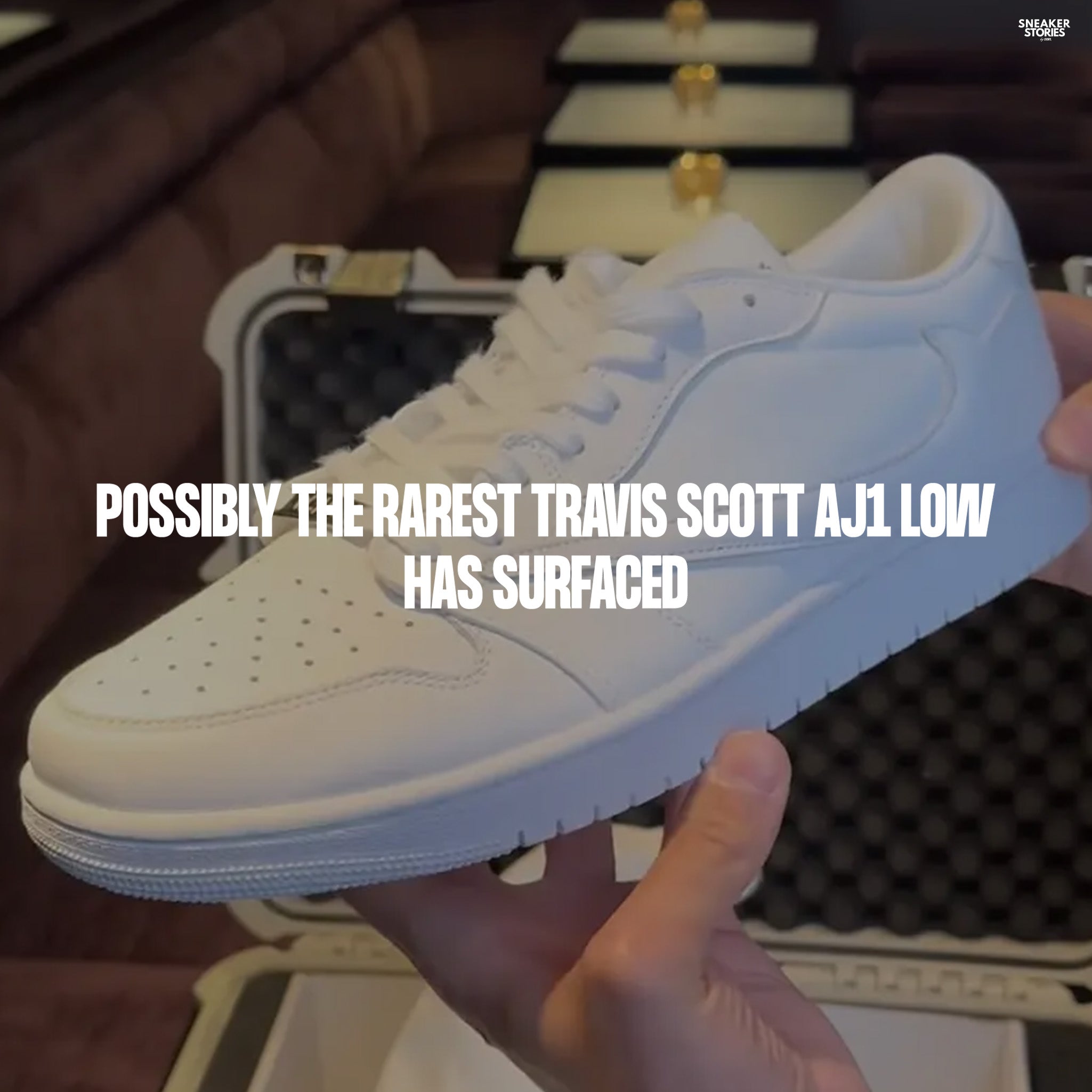 Possibly the rarest Travis Scott AJ1 Low has surfaced