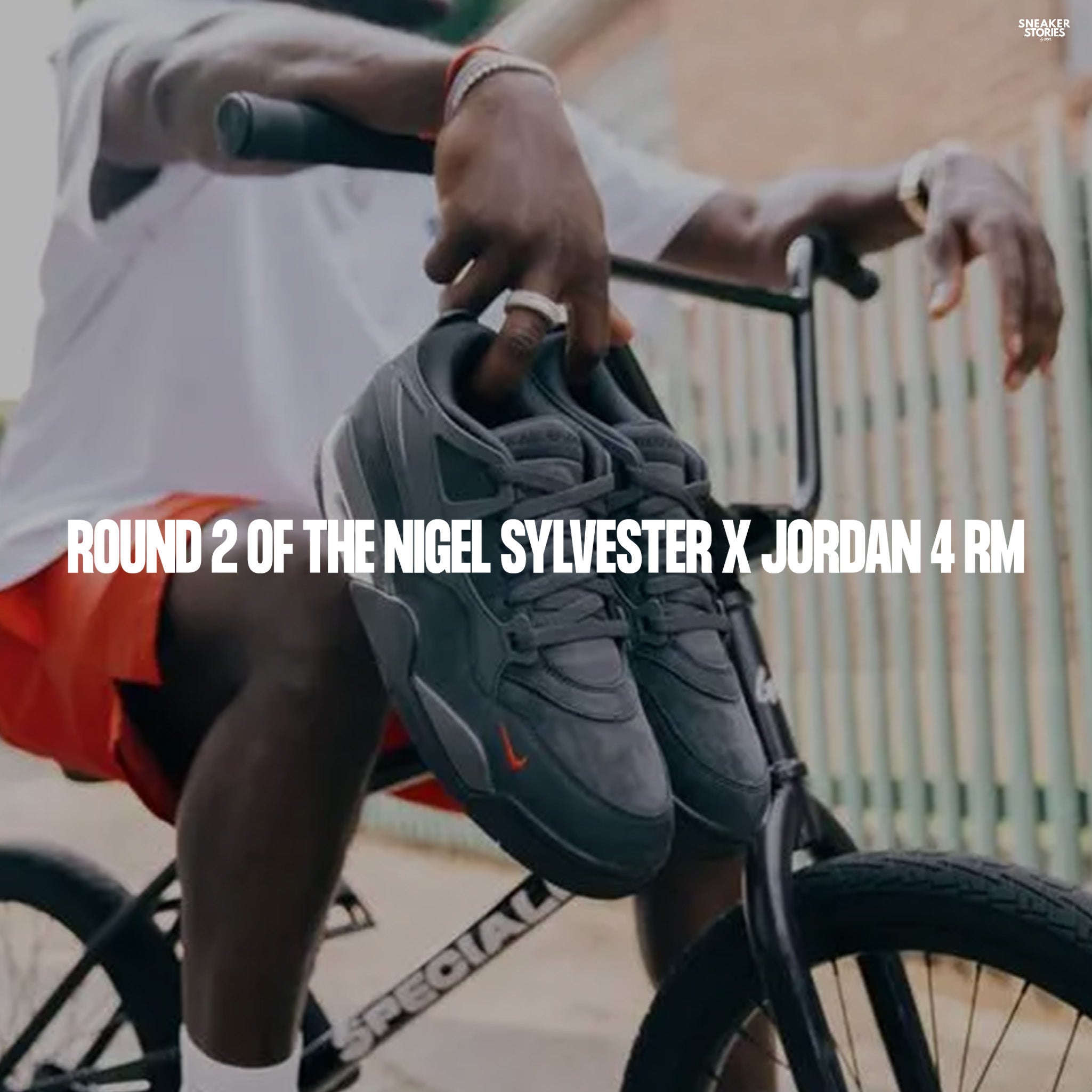 Round 2 of the Nigel Sylvester x Jordan 4 RM