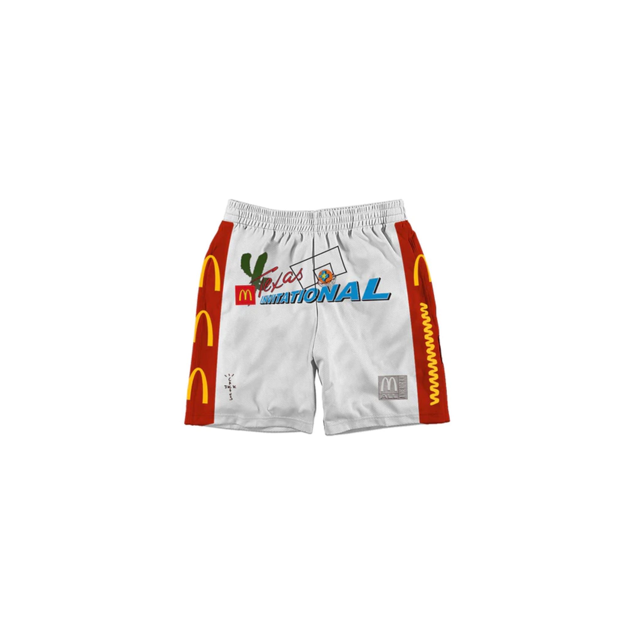Travis Scott x McDonald's Cactus Jack All American Shorts White ...