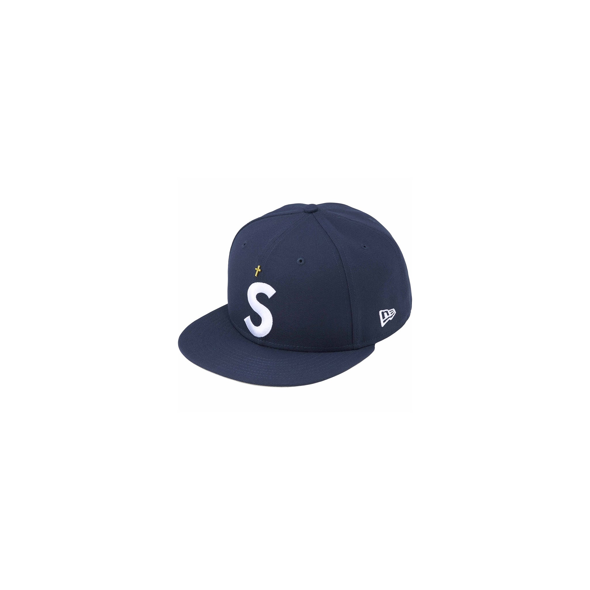 Supreme Gold Cross S Logo New Era 59FIFTY Navy – Story Cape Town