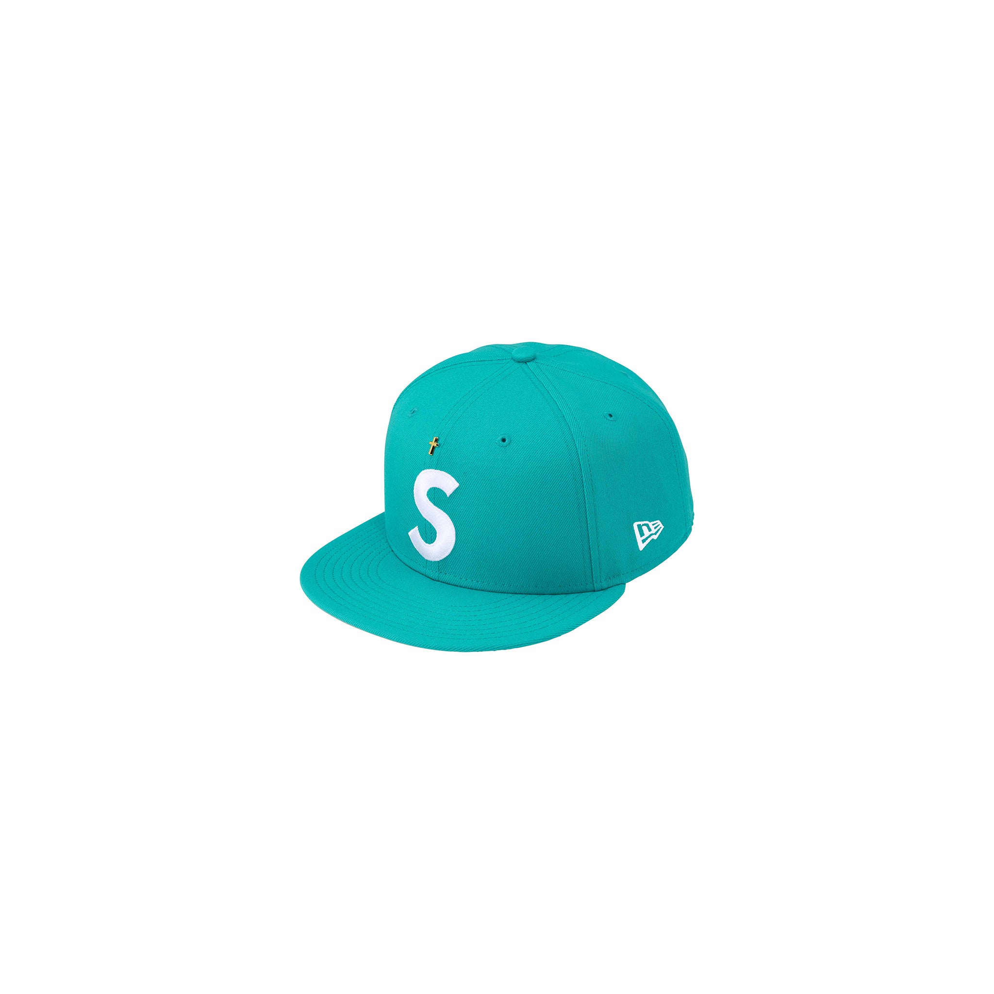 Supreme Gold Cross S Logo New Era 59FIFTY Teal – Story Cape Town