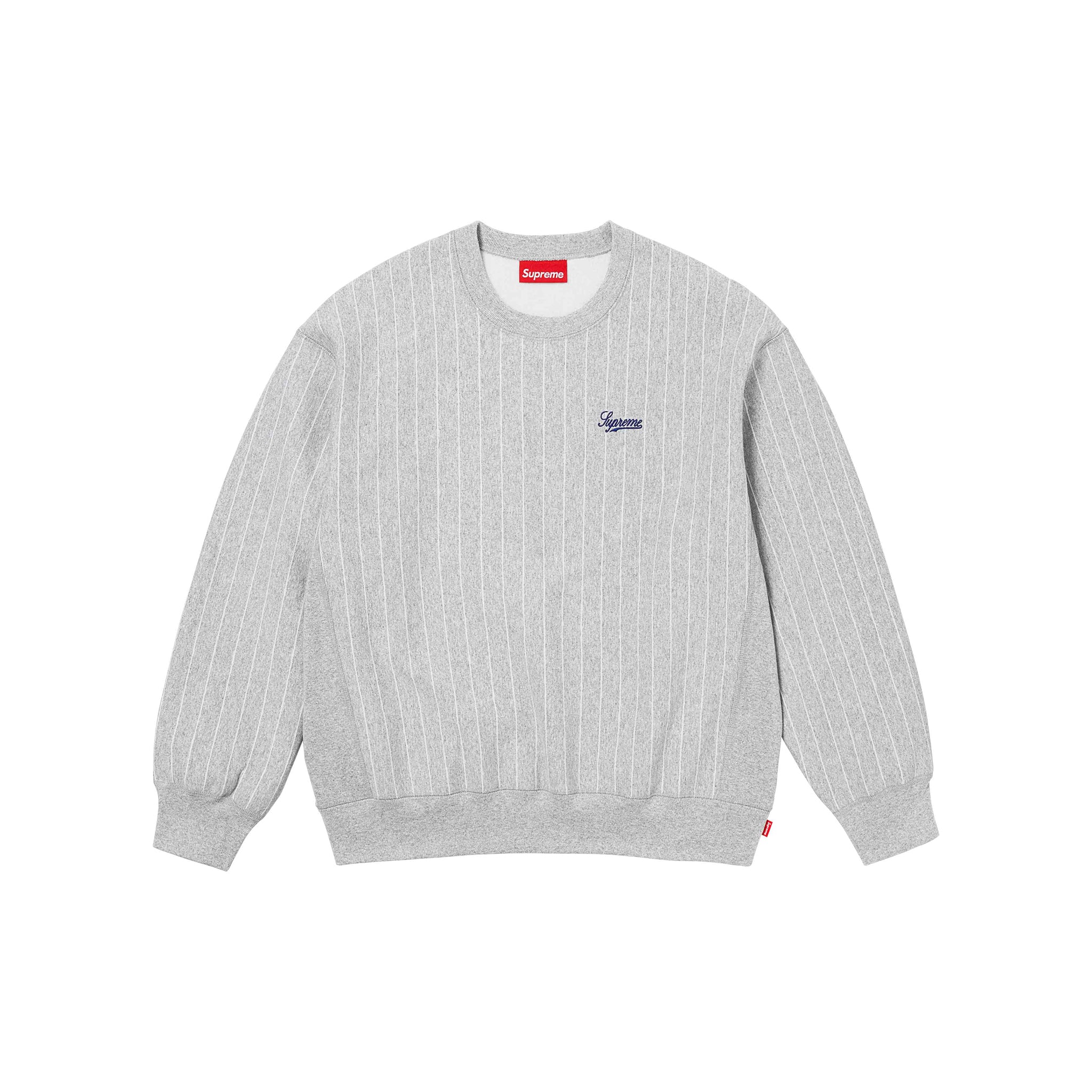 好評につき延長！ Supreme / Pinstripe STRIPE Crewneck SWEATSHIRT ...