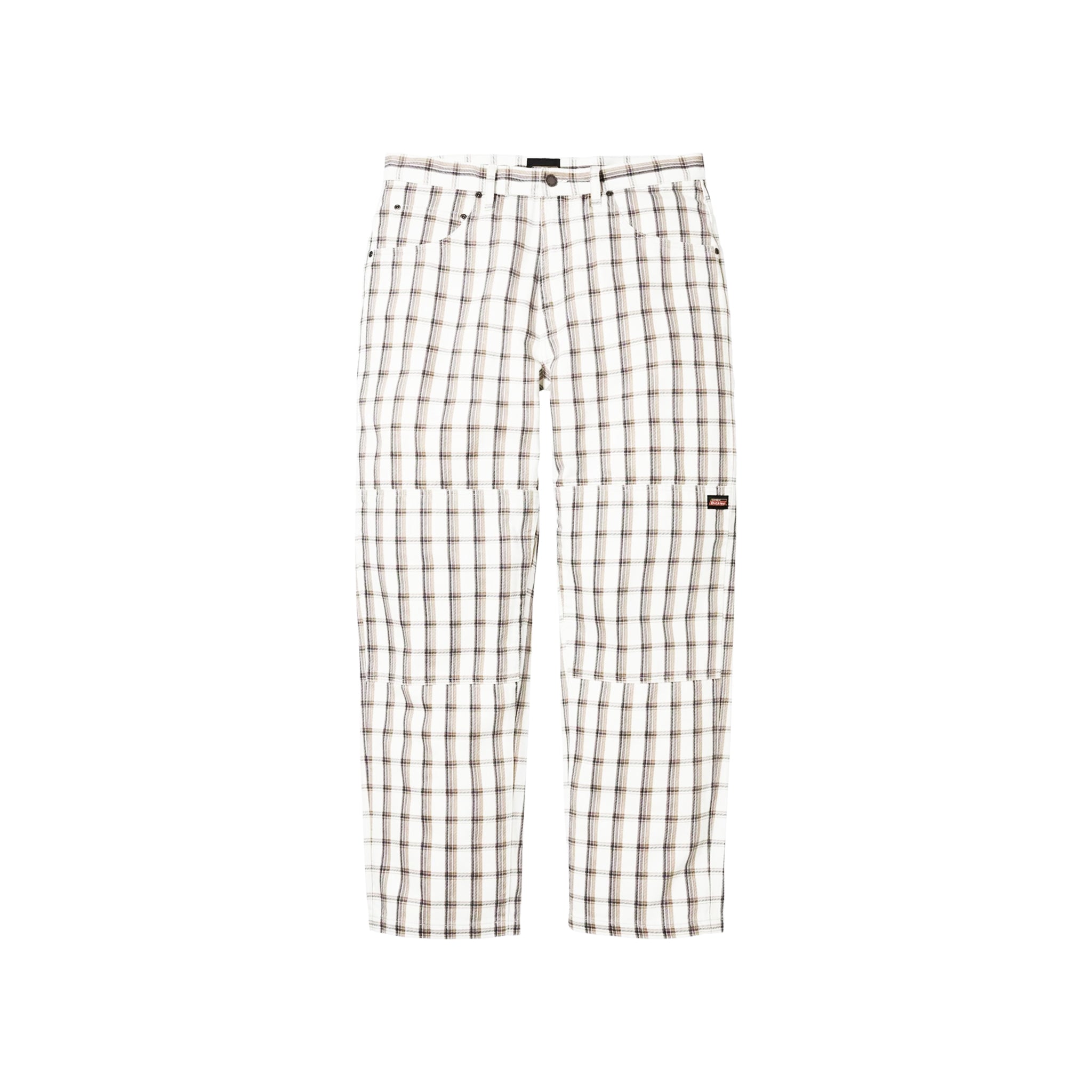 Supreme Dickies Double Knee Baggy Jean White Plaid – Story Cape Town