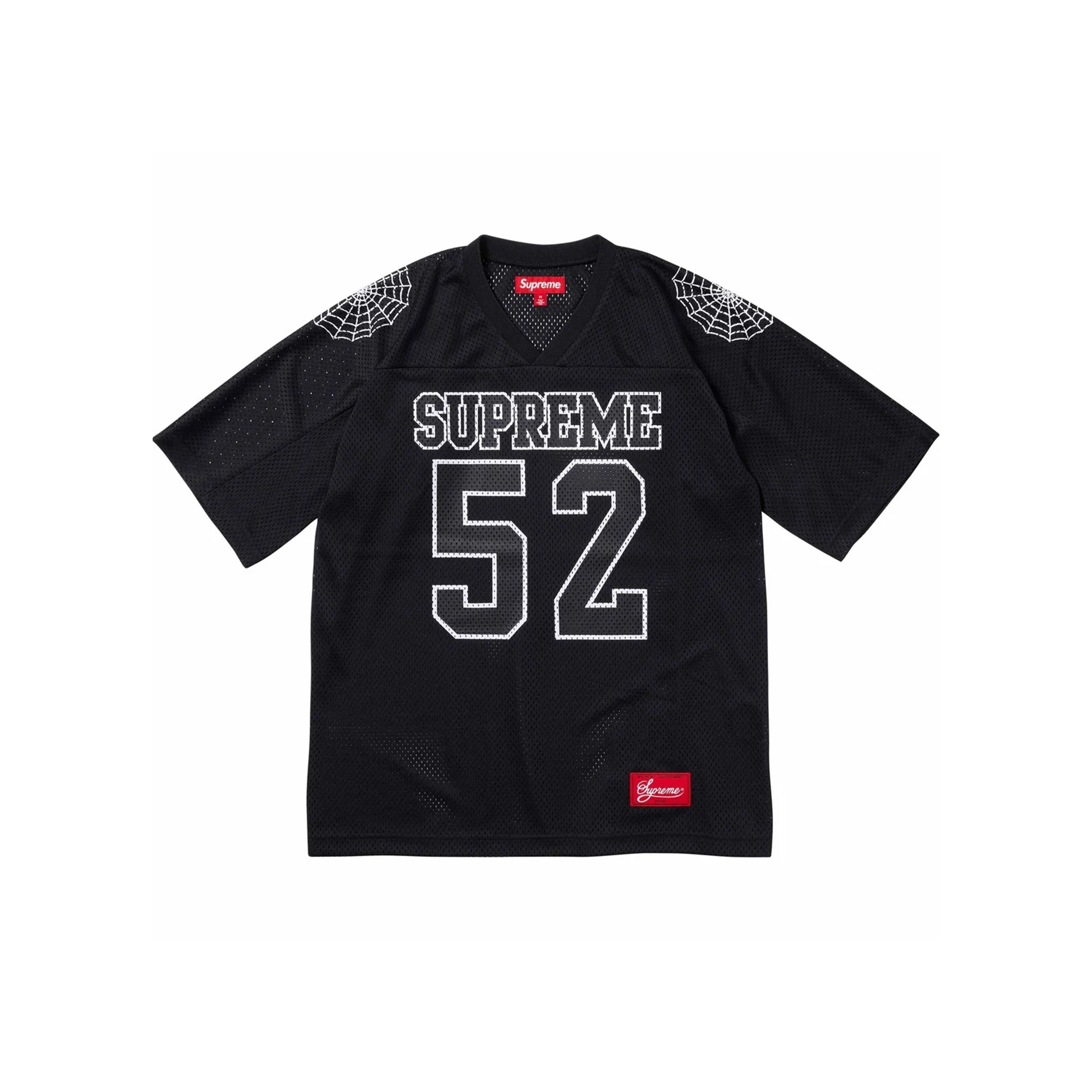 Supreme Spiderweb Football Jersey Black – Story Cape Town