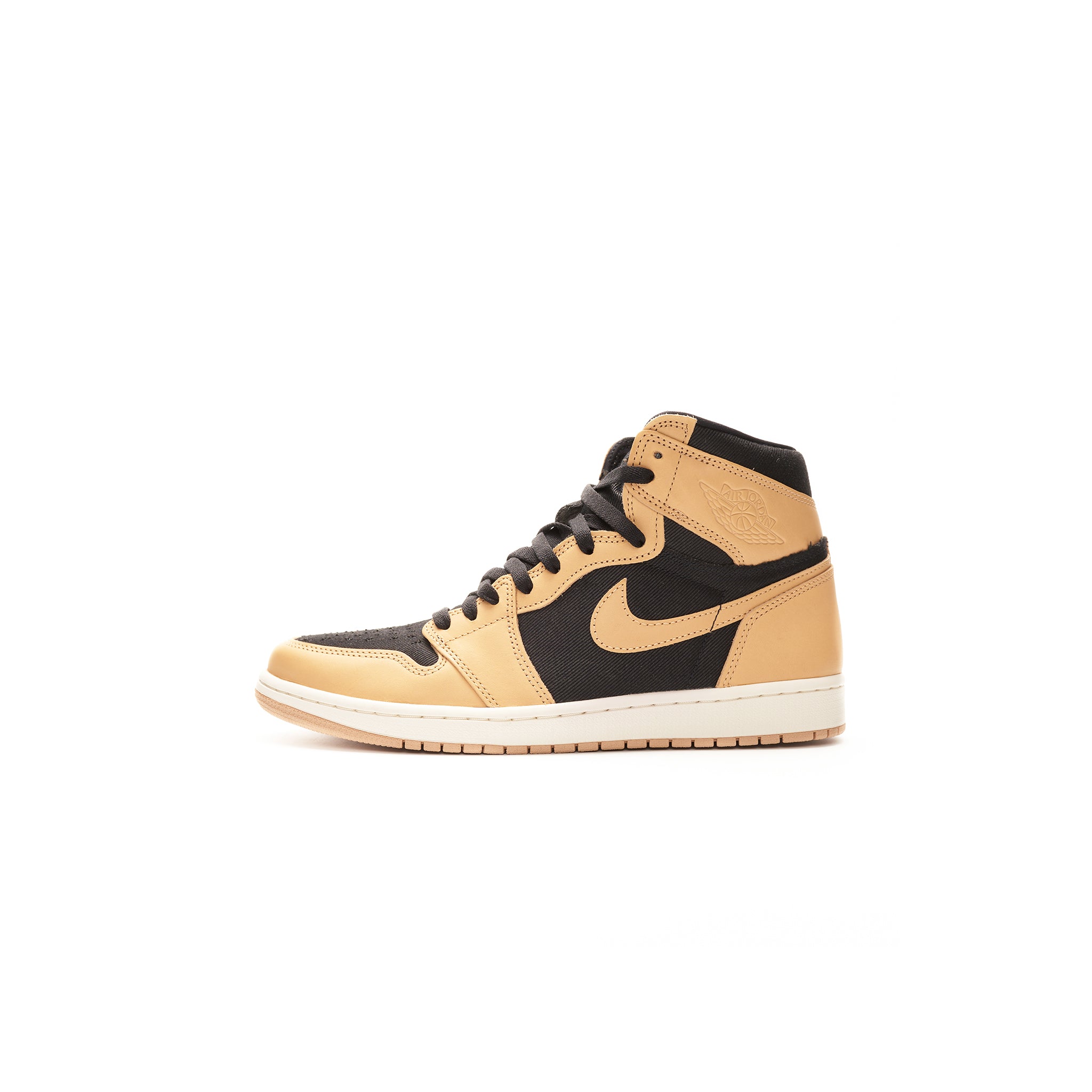 Jordan womens air jordan 1 retro high premium black/fossil/mushroom best sale