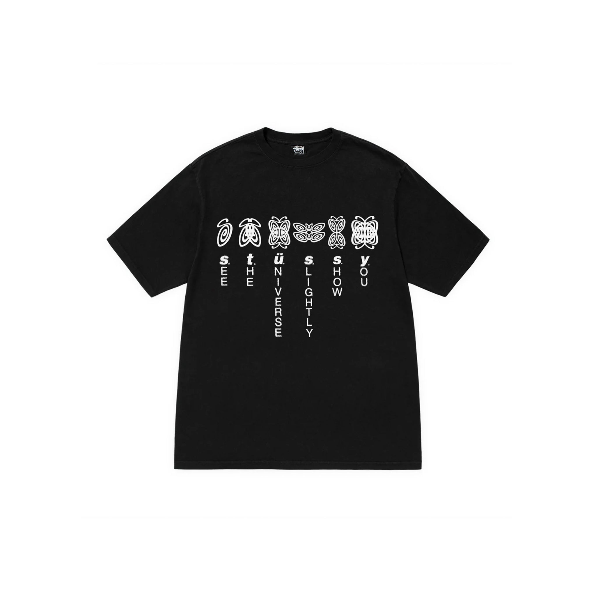 Stussy Universe Tee Pigment Dyed Black