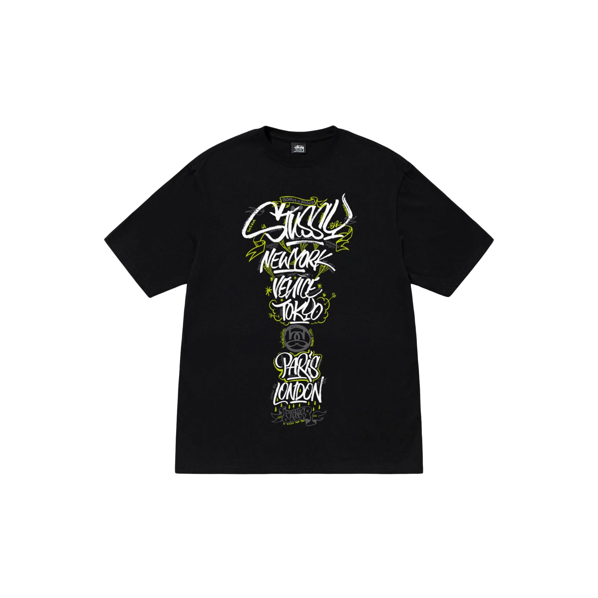 Stussy & Born X Raised Handstyles Tee Black – Story Cape Town