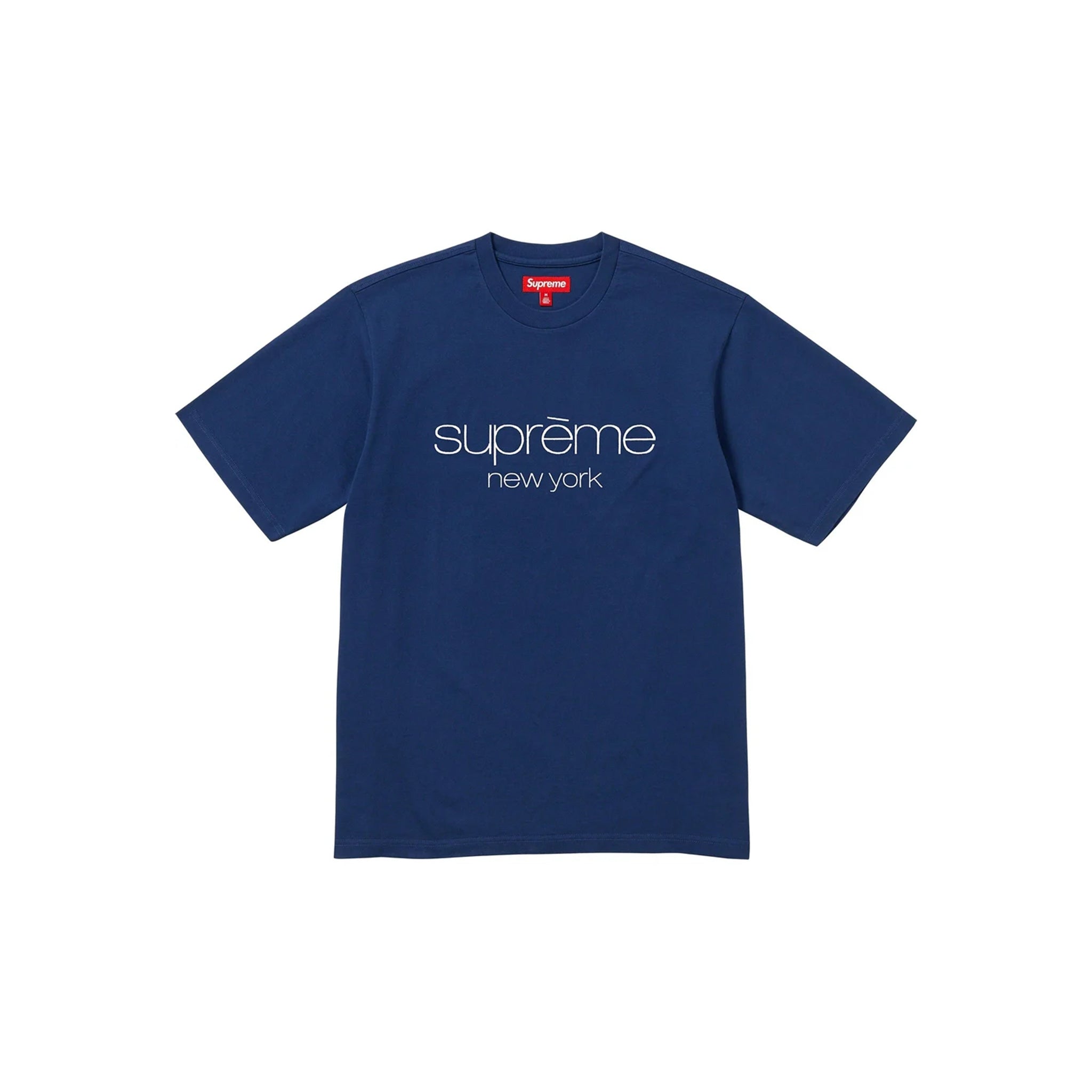 Supreme Classic Logo S/S Top Navy – Story Cape Town