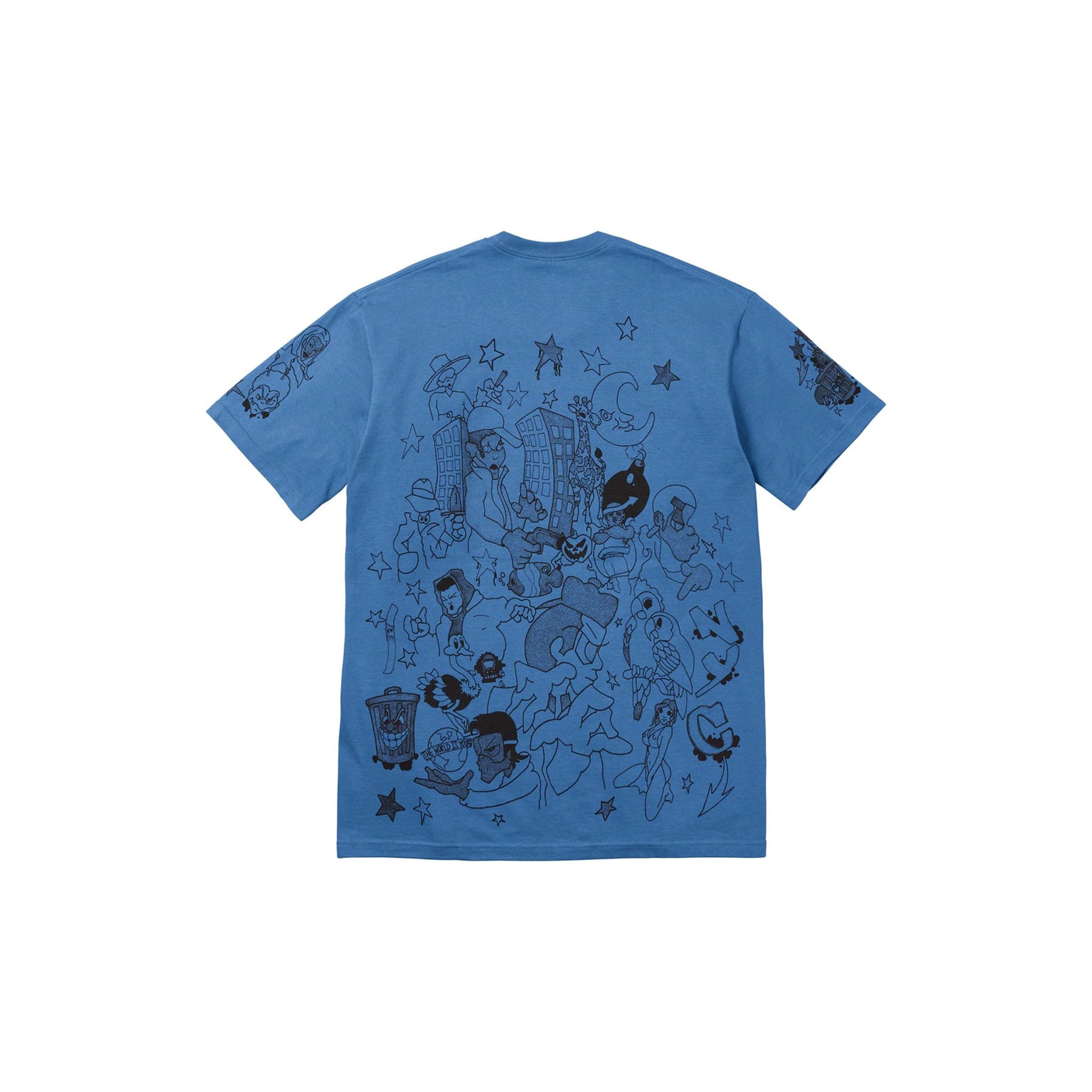 Supreme Downtown Tee Faded Blue