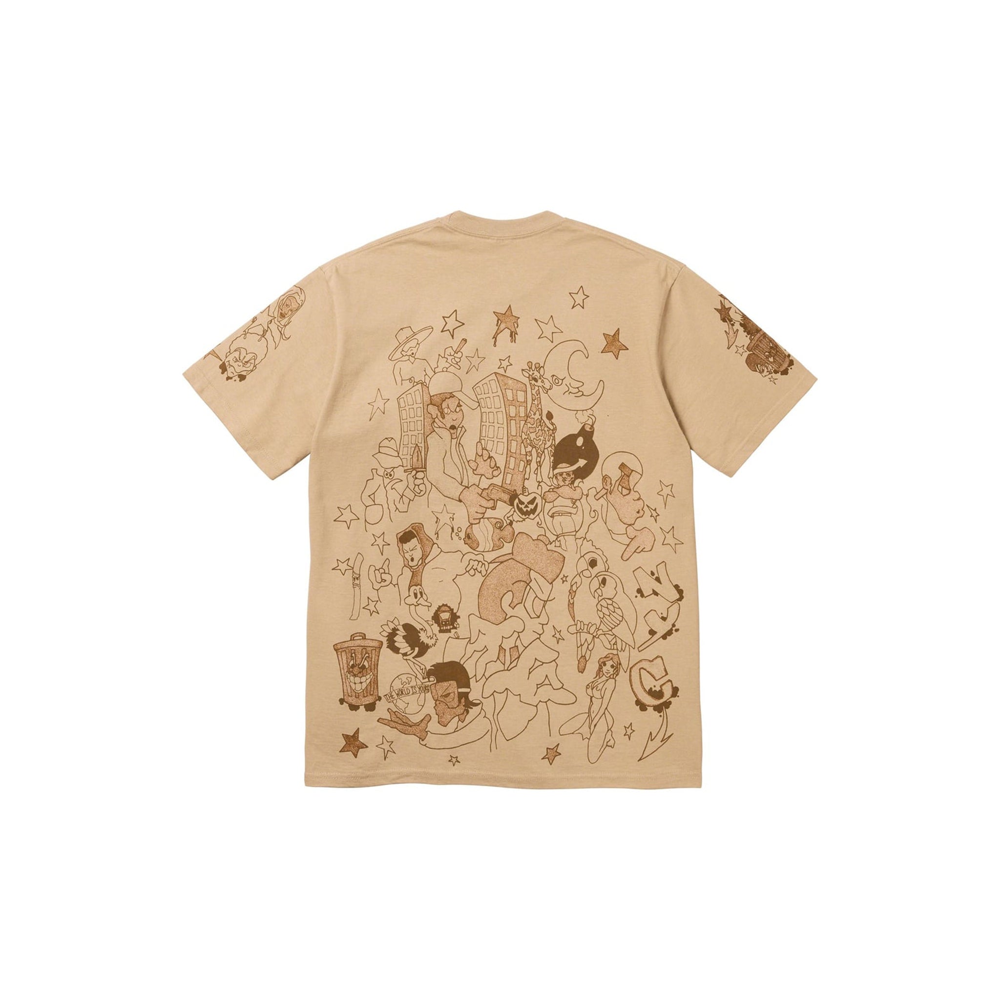 Supreme Downtown Tee Khaki – Story Cape Town