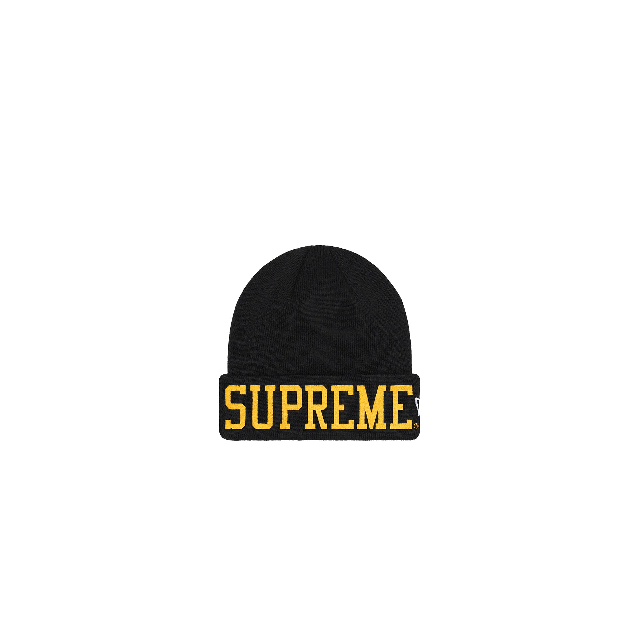 Supreme New Era Varsity Beanie Black – Story Cape Town