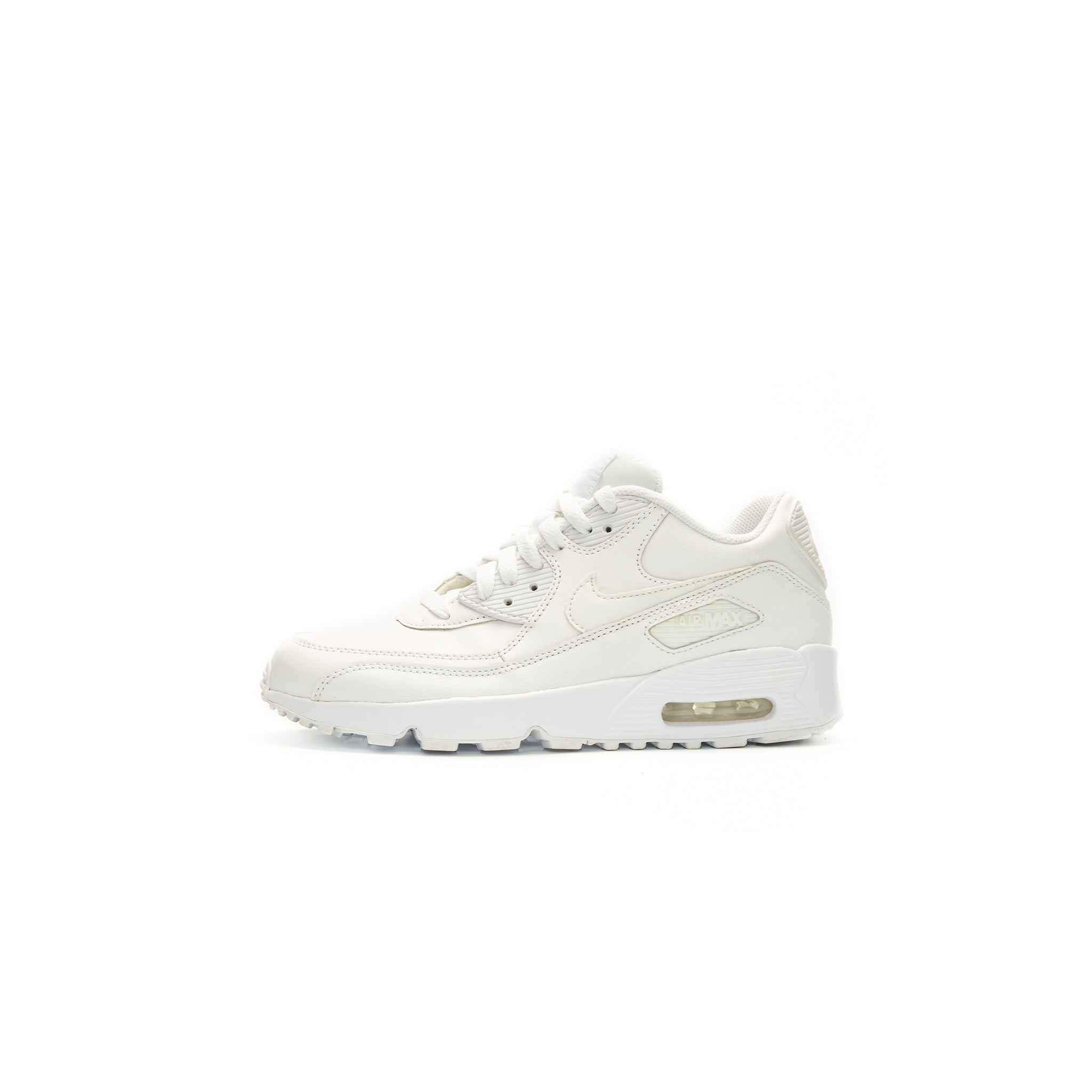 Air max 90 outlet all white leather womens