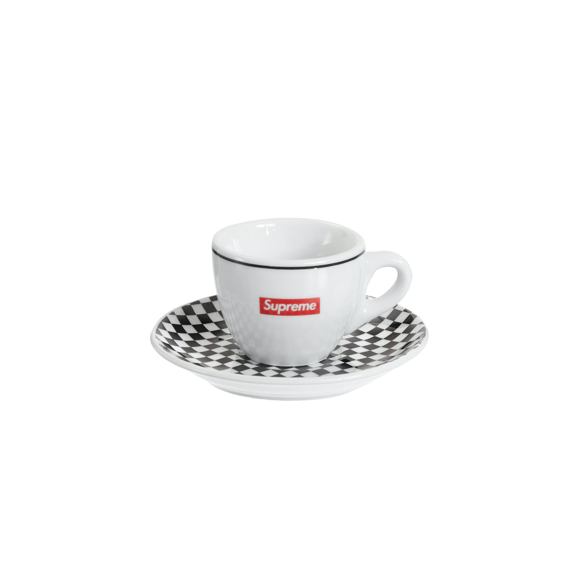 Supreme IPA Porcellane Aosta Espresso Set (Set of 2) Black - One Size