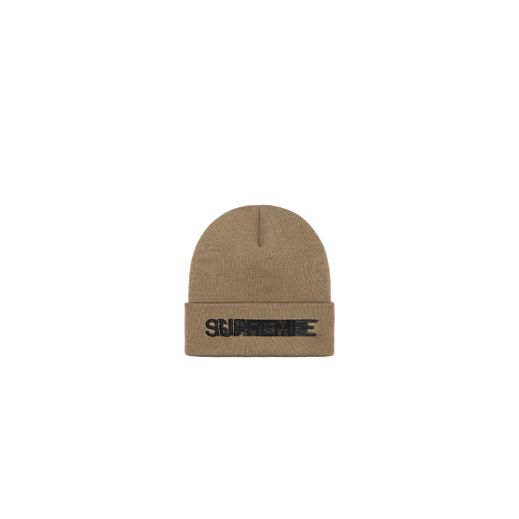 supreme Motion Logo Beanie Taupe