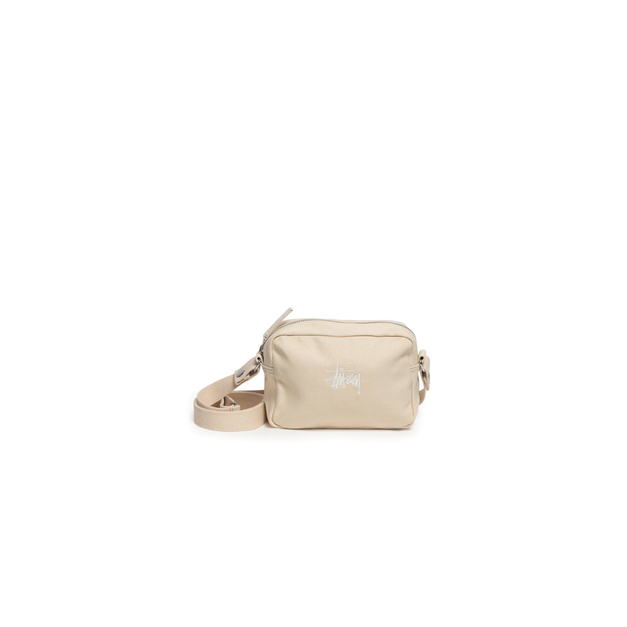 STUSSY CANVAS SIDE POUCH NATURAL - バッグ